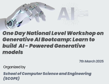 One Day National Level Workshop on Generative AI Bootcamp: Learn to build AI – Powered Generative models