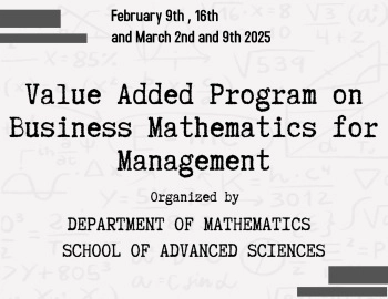 Value Added Program on Business Mathematics for Management