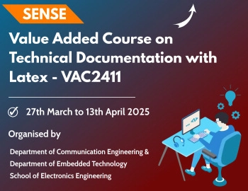 Value Added Course on Technical Documentation with LATEX-VAC – 2411