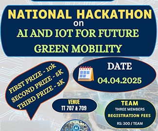 National Hackathon on AI And IoT For Future Green Mobility