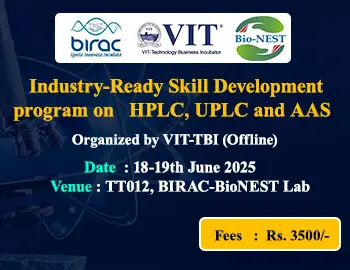 Industry-Ready Skill Development program on HPLC, UPLC and AAS