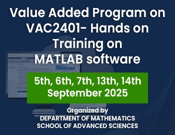 Value Added Program on VAC2401- Hands on Training on MATLAB software