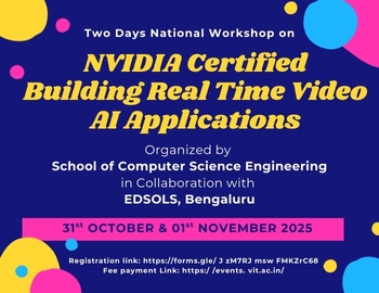 Two Days National Workshop on NVIDIA Certified­ Building Real Time Video AI Applications