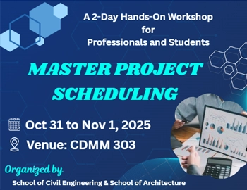 2-Day Hands-On Workshop – MASTER PROJECT SCHEDULING