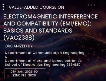 Value-added Course on Electromagnetic Interference and Compatibility (EMI/EMC): Basics and Standards (VAC2338)