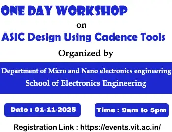 One Day workshop on ASIC Design Using Cadence Tools