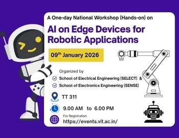 A One-day National Workshop (hands-on) on AI on Edge Devices for Robotic Applications