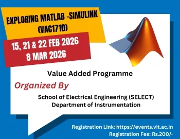 Value Added Programme on Exploring MATLAB –Simulink (VAC1710)