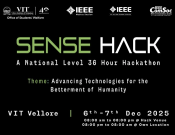 SENSE HACK – A National Level 35 Hour Hackathon