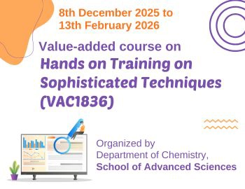 Value-added course on Hands on Training on Sophisticated Techniques (VAC1836)