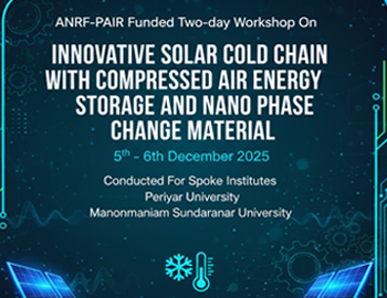 INNOVATIVE SOLAR COLD CHAIN WITH COMPRESSED AIR ENERGY STORAGE AND NANO PHASE CHANGE MATERIAL