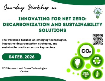 One-day Workshop on Innovating for Net Zero: Decarbonization and Sustainability Solutions