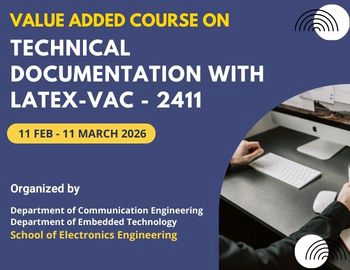 Value Added Course on Technical Documentation with LATEX–VAC – 2411