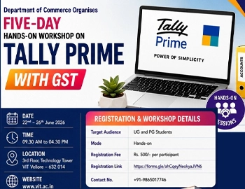 Five-Day Hands-On Workshop on Tally Prime with GST