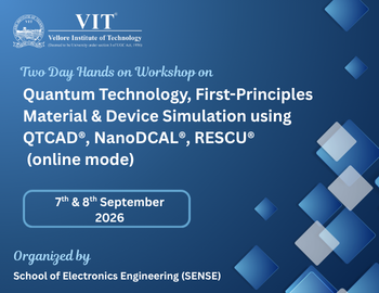 Two Day Hands on Workshop on Quantum Technology, First-Principles Material & Device Simulation using QTCAD®, NanoDCAL®, RESCU®