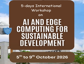 5-days International Workshop on AI and Edge Computing for Sustainable Development