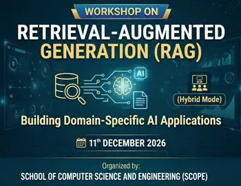 One Day Workshop on Retrieval-Augmented Generation (RAG): Building Domain-Specific AI Applications (Hybrid Mode)